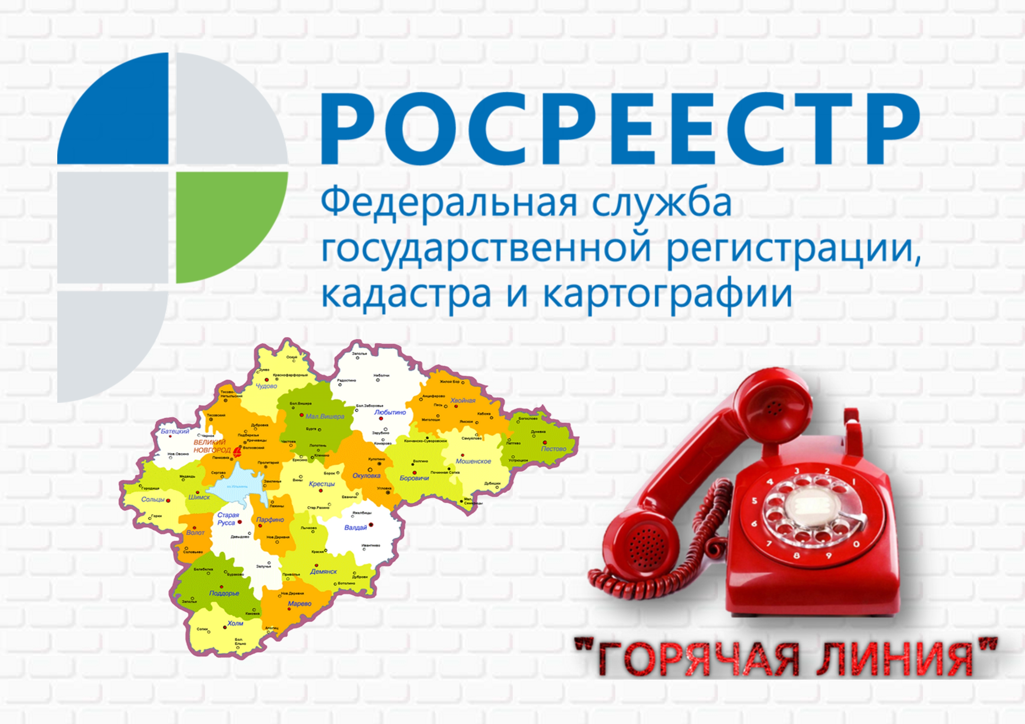 Филиал ФГБУ «ФКП Росреестра» по Новгородской области информирует о  проведении «горячей линии» 8 февраля 2018 года | Шимский муниципальный район